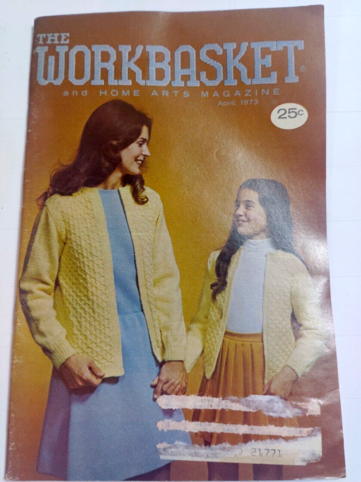 Sweater Recipes Workbasket Magazine April 1973 Knit Crochet Home Crafts VTG-image