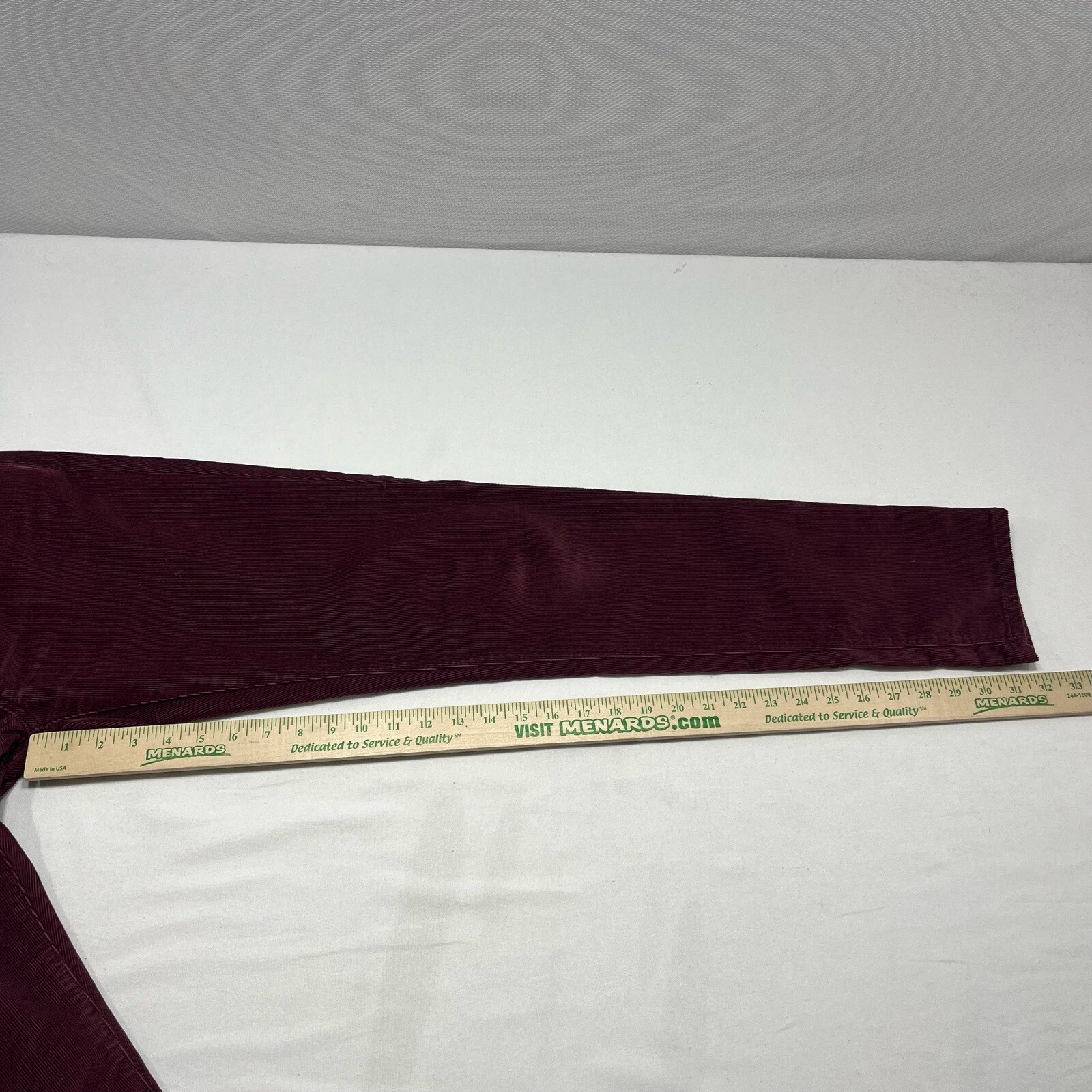 Patagonia Corduroy Pants Womens 30 (33x32) Maroon Burgundy Organic Cotton thumbnail 9