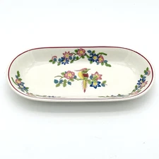 Syracuse China Restaurantware Bombay Bird Of Paradise Long Side Plates 9.5” MINT