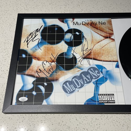 MUDVAYNE BAND SIGNED L.D. 50 VINYL ALBUM RECORD FRAMED AUTOGRAPH JSA COA - Picture 3 of 4