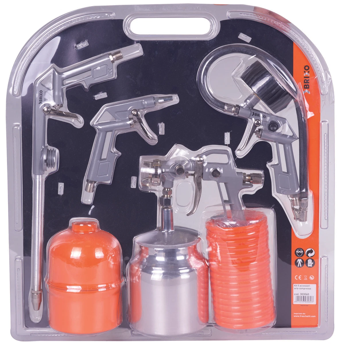 MELPRISU Kit 17 Pezzi Utensili Per Aria Compressa - Tubo In PVC E Accessori Per Compressore