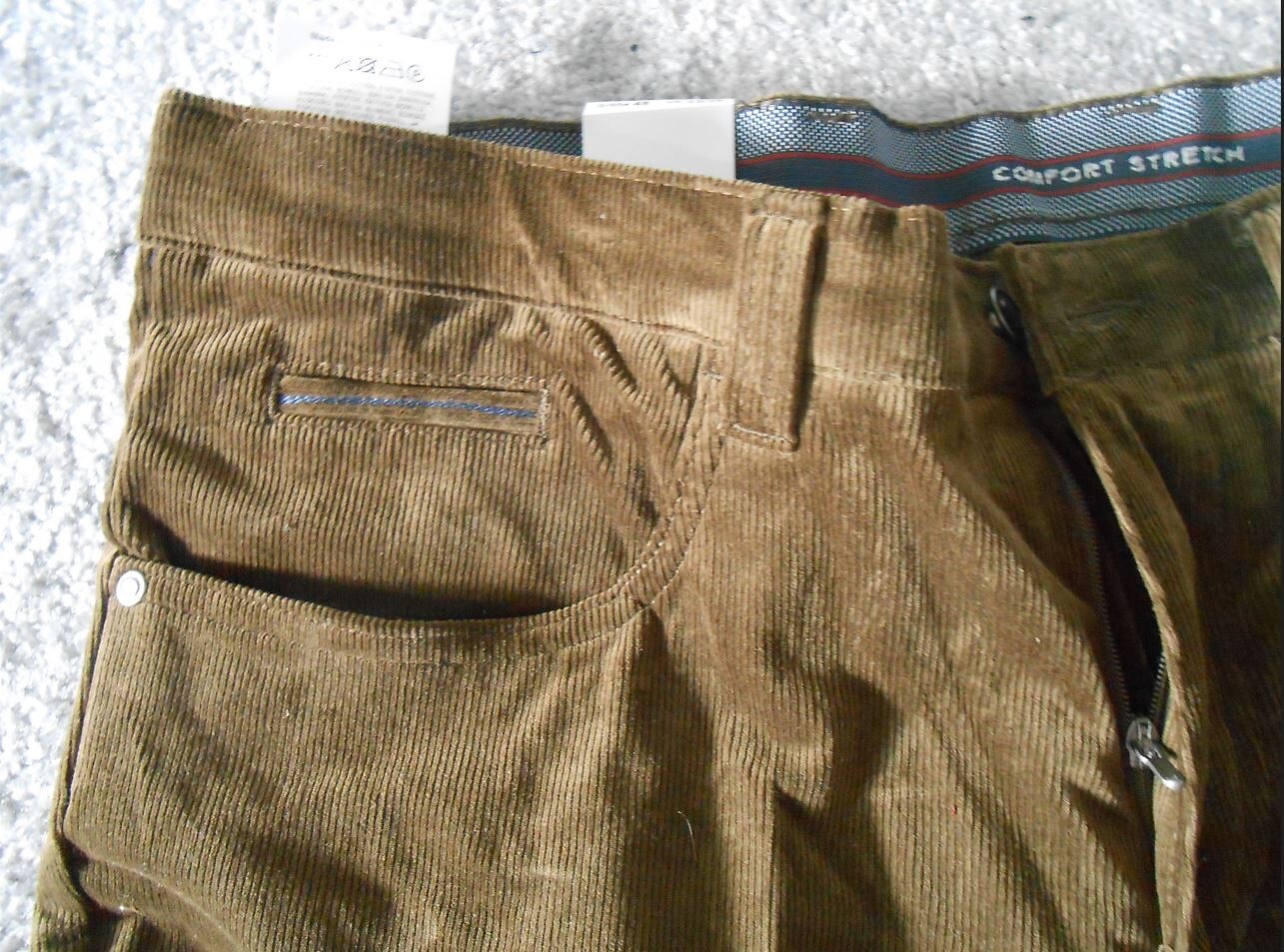 EUREX By BRAX Cordhose EUREX BY BRAX Tiefbund Stretch Cord Hose Jim Rot