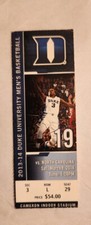 2014 UNC TAR HEELS at DUKE Blue Devils game Ticket stub 3/8/2014 3/L/29