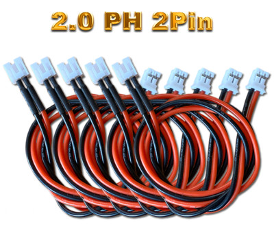   2.0 PH 2Pin Mini Stecker auf Buchse 30cm Verlängerung 22AWG Kabel 1 2 4 5 10  