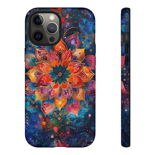 Mandala Flower Watercolor Phone Case for iPhone, Samsung Galaxy, Pixel - 第 110/256 張圖片
