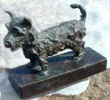 Gorham Bronze Cast EDITH PARSONS Standing Scottie 6