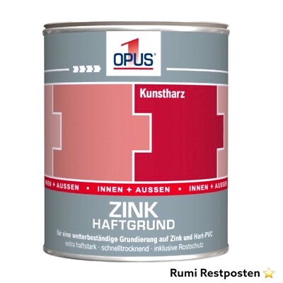 OPUS1  ZINK-HAFTGRUND ROSTSCHUTZ- Grundierung Innen Außen Weiß