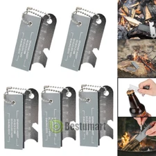 5x Magnesium Fire Starter Flint Ferro Striker Knife Camping Backpacking Survival