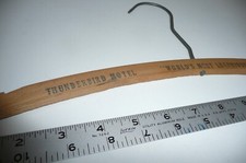 Vintage Wood clothes Hanger Thunderbird motel Miami Beach FL