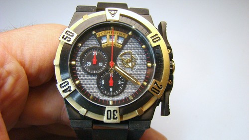 ⌚ Stuhrling Midnight Falcon Ltd Edition Chronograph Watch