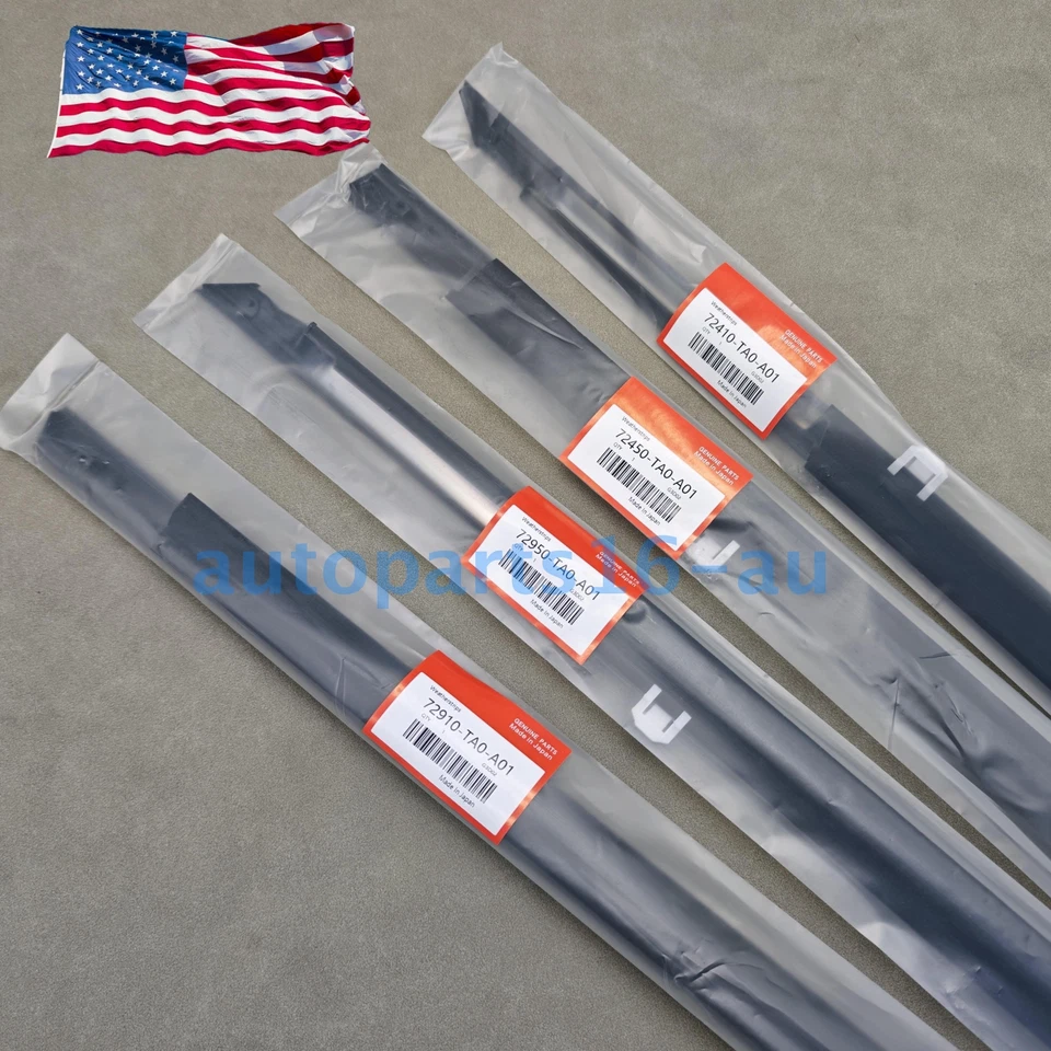 New Weather Strip Outside Window Moulding Trim Seal Belt For Honda Accord 08-12 - Image 2 of 4