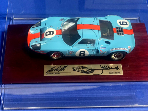 GT40 Ford 1969 LeMans Winner Autographed 1:18 Scale Inv. #2707