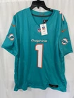 NWT Miami Dolphins Tua Tagovailoa Nike Aqua Vapor FUSE Limited Jersey Mens XL