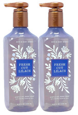 2 BATH BODY WORKS FRESH CUT LILACS GENTLE GEL HAND SOAP 8 FL OZ / 236 mL NEW