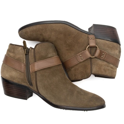 Sam Edelman Brown Suede Phoenix Ankle Boot Size 7.5 - Picture 5 of 10