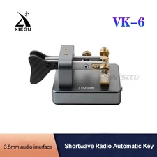 XIEGU VK-6 Mini Shortwave Radio Aluminum Alloy Automatic CW Electric Key 3.5mm