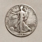 1941 S Walking Liberty Half Dollar Cleaned