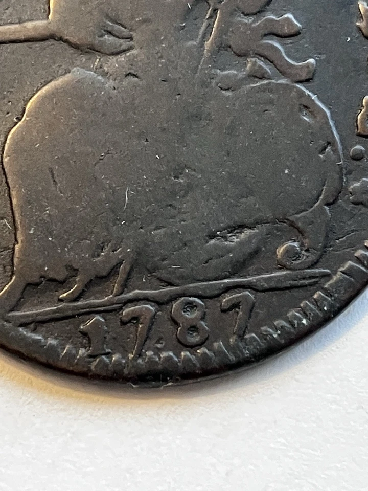 Moneda de Cobre Connecticut 1787, Buenos Detalles Bonita Moneda Histórica, Envío Gratis. Foto 3 de 3