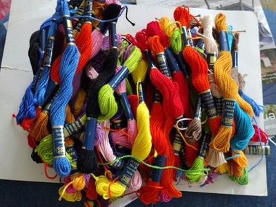 Iris Embroidery Floss/Thread Lot Of 90 + 10 Partial All Colors - Mostly New