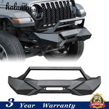 Heavy Duty Steel Front Bumper With Winch Plate For Jeep Wrangler Jk 2007-2017