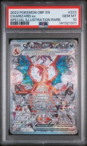 Charizard EX 223/197 PSA 10 obsidian Flames Pokemon Card Game *2