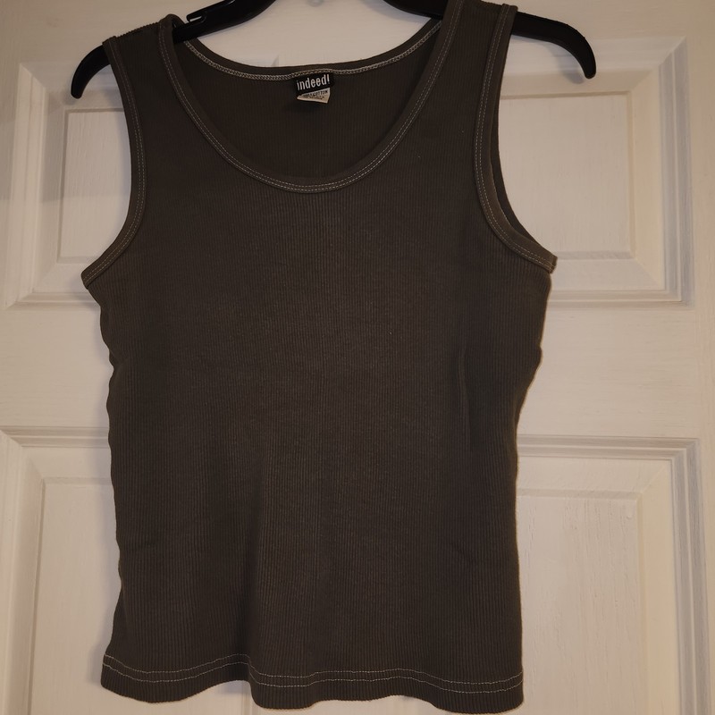 Indeed Large Olive Green Tank Top