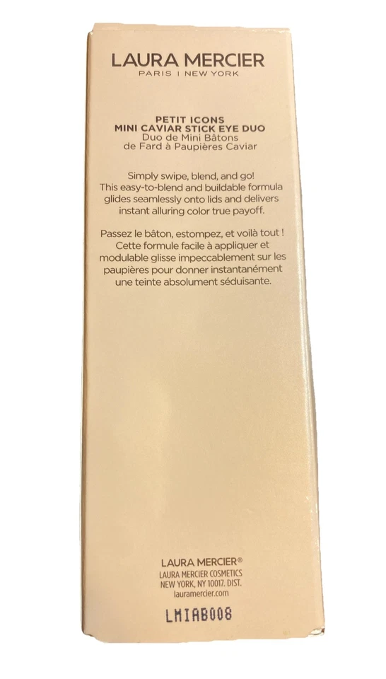 Laura Mercier PETIT ICONS Mini Caviar Stick EYESHADOW DUO Dark Cacao & Rose Gold - Image 2 of 3