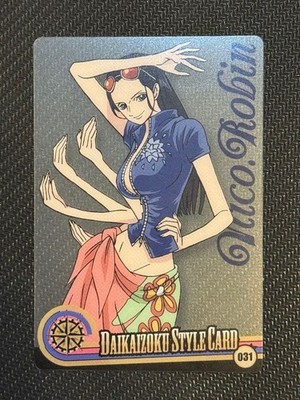 One Piece Nico Robin Wafer Card Daikai Zoku Style 031 Near Mint