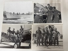 Original WWII US Military Aviation Photo Lot Airplane Crew Navy Aircraft