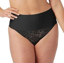 Maidenform Tame Your Tummy Shaping Thong Waist Shapewear, Black, L❗️Without Tag