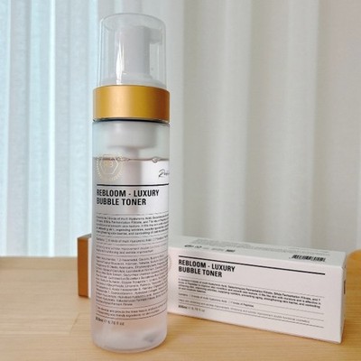 REBLOOM Luxury Bubble Toner 200ml Vitamin B12 Elasticity Moisture Toner K-Beauty