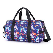 Dance Bag Girls Gymnastics Duffle Bag with Shoe Compartments, Unicorn Overnig...