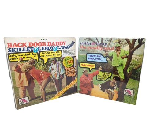 2 Skillet & Leroy 1970's Comedy Vinyl Back Door Daddy & The Goodly Soul NWA Samp - Picture 1 of 18