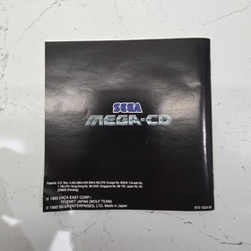 Sega Mega-CD Video Game 2 Disc Sega Classics Limited Edition & Road Avenger 1992