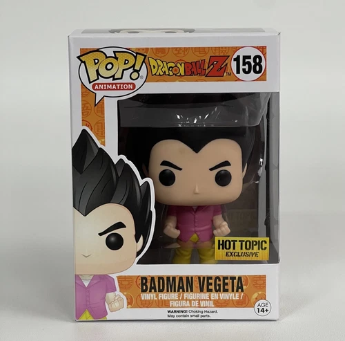 Funko Pop Dragon Ball Z #158 Badman Vegeta Hot Topic Exclusive -- Box Damage