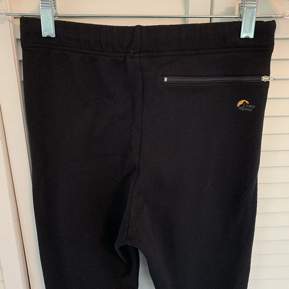 Lowe Alpine Black Fleece Winter Leggings Women’s Small 27.5” Inseam Camp Outdoor - Image 4 of 4