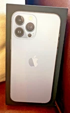 IPHONE 13 PRO MAX SIERRA BLUE256GB Empty Box include Apple Sticker & Colateral