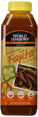 World Harbors Chicken or Beef, Mexican Fajita Sauce & Marinade, 16 Ounce
