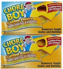 Chore Boy Golden Fleece Scrubbing Cloth, 2 ct-2 pk
