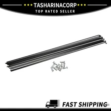 Universal Piece of 12 Steel 14G J Bend 298mm x 2mm Bicycle Spokes