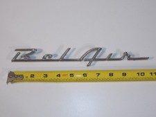 Vtg 1955 56 Chevrolet Chevy Bel Air Car Vehicle Script Emblem Badge Nameplate Vtg 1955 56 Chevrolet Chevy Bel Air Car Vehicle Script Emblem Badge Nameplate