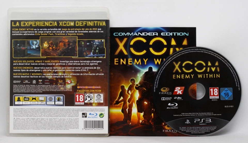 XCOM ENEMY WITHIN COMMANDER EDITION - PLAYSTATION 3 PS3 PLAY STATION PAL ESPAÑA, foto 2 de 2