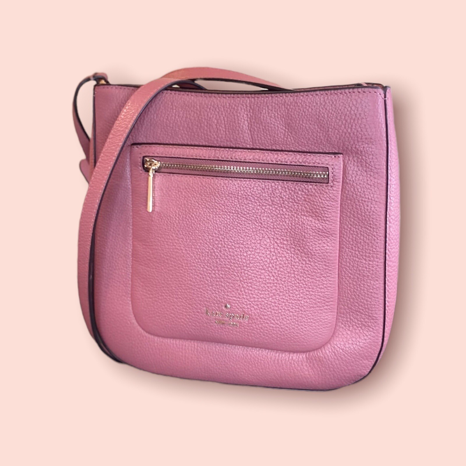 KATE SPADE LEILA Top Zip Crossbody Bag Luxury Pomegra… Gem