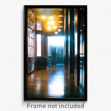 Pixel Art Poster - Attractive Hall (8 Bit Psychedelic Trippy Video Game Print)