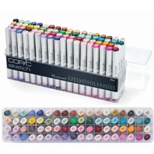 Original COPIC Sketch 72 E Colors Set Markers - 72 E SET - Ship by FedEX