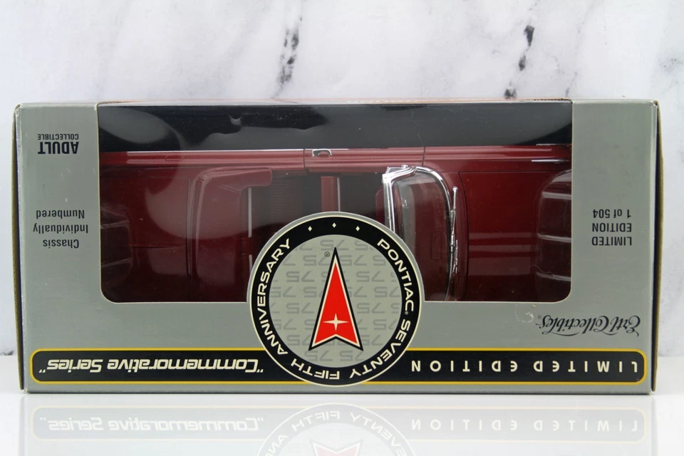 RC2 ERTL Pontiac 75th Anniversary 1961 Catalina Convertible Coronado Red 1:18 - Image 3 of 4