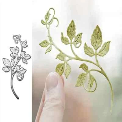 🇬🇧 LEAF LEAVES VINE STEM METAL CUTTING DIE STENCIL. EMBOSSING SCRAPBOOKING
