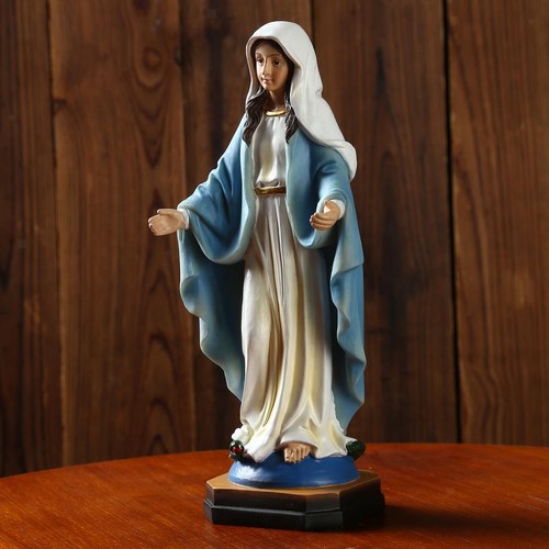 Blessed Saint Virgin Mary Statue Figure Our Lady of Loudes Figurine Sculpture - Picture 11 of 12