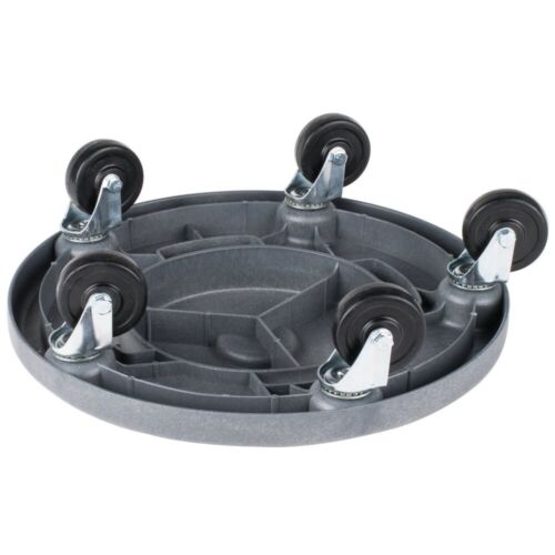 Trash Can Dolly Heavy-duty | 5 Caster | 460 Lb Capacity | 18" Gray - Picture 6 of 8