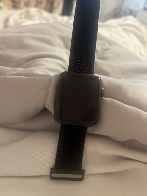 Apple Watch Series 3 42mm Aluminium Case with Sports Band - Space Gray/Black